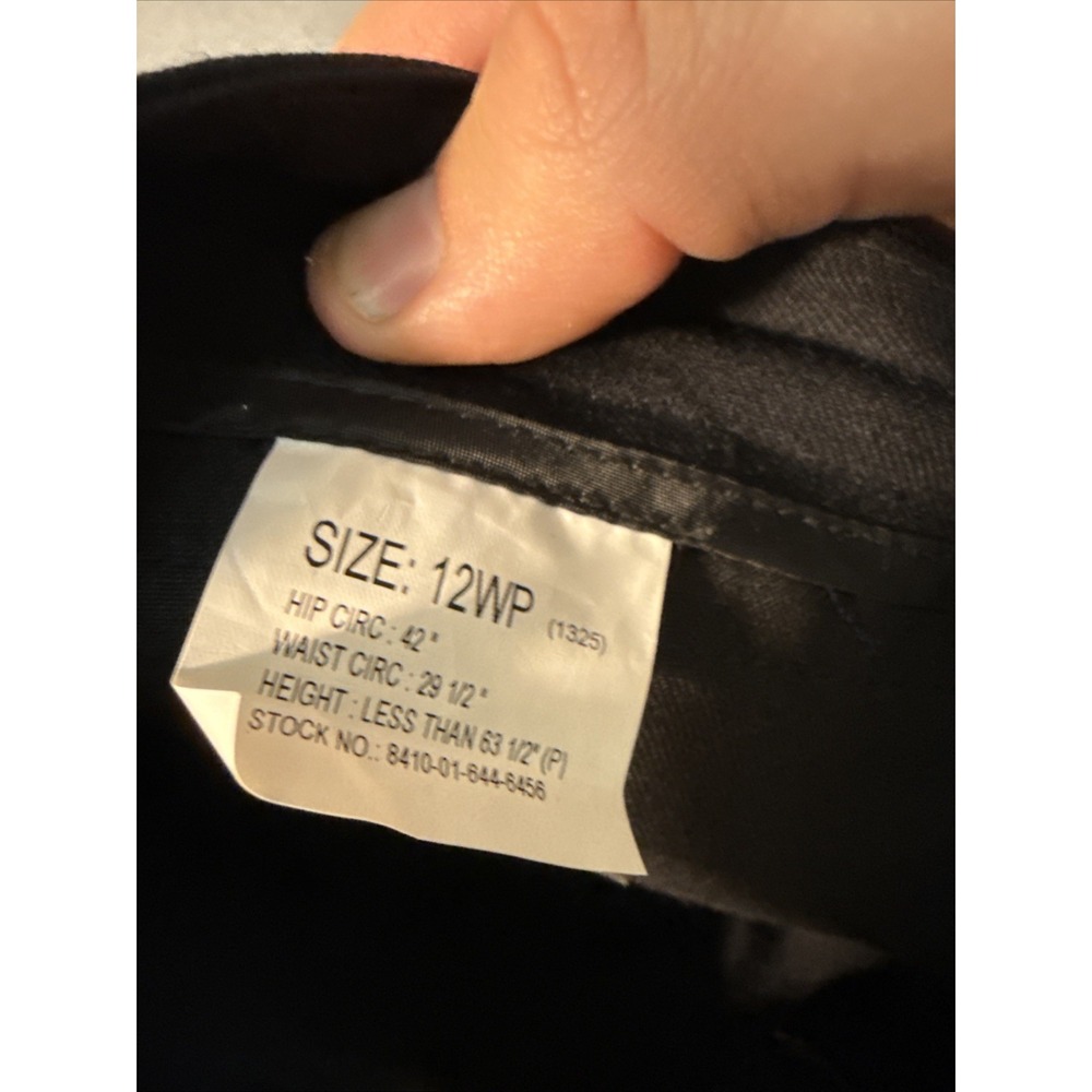 US Navy Dress Blue Size 12WP Crackerjack Jumper Pants Trousers With Zipper - Picture 6 of 6
